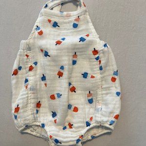 Angel Dear Muslin Retro Sunsuit--Bomb Pops